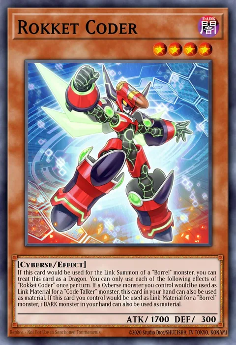 Rokket Coder trading card