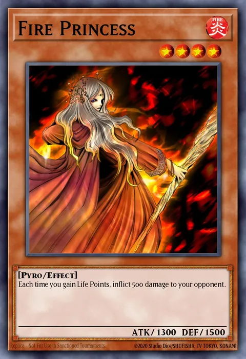 Fire Princess trading card