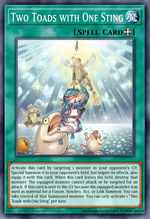 Two Toads with One Sting trading card