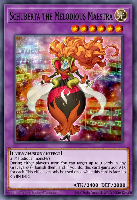 Schuberta the Melodious Maestra trading card