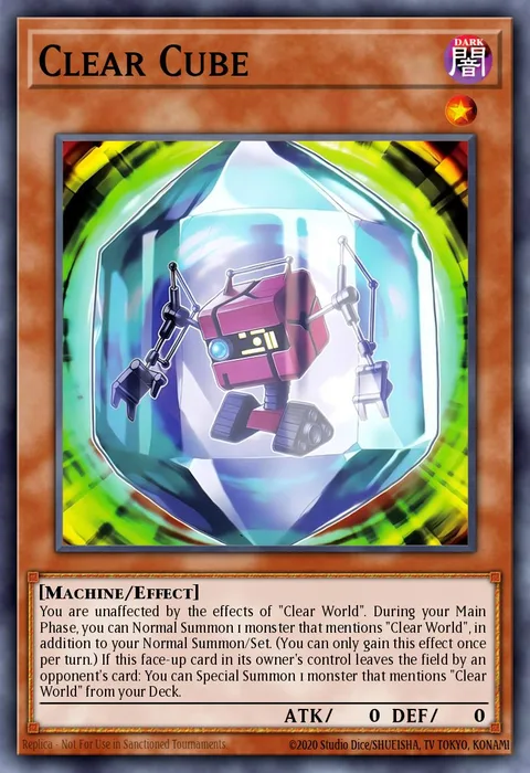 Clear Cube trading card
