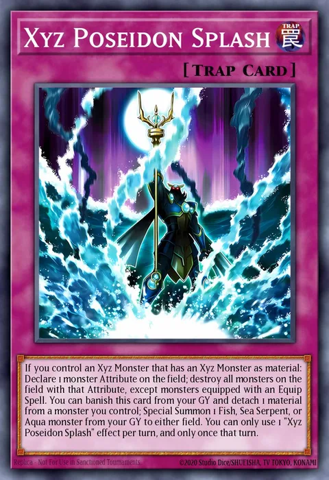 Xyz Poseidon Splash trading card