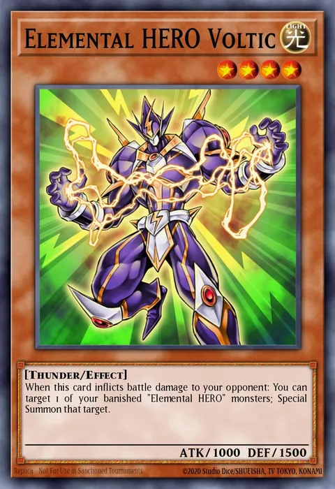 Elemental HERO Voltic trading card
