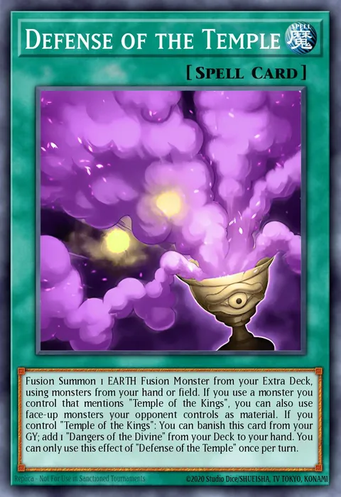 Defense of the Temple trading card