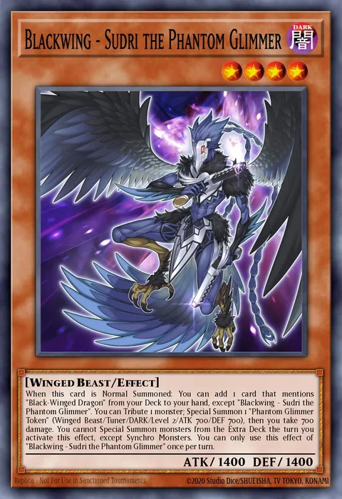 Blackwing - Sudri the Phantom Glimmer trading card