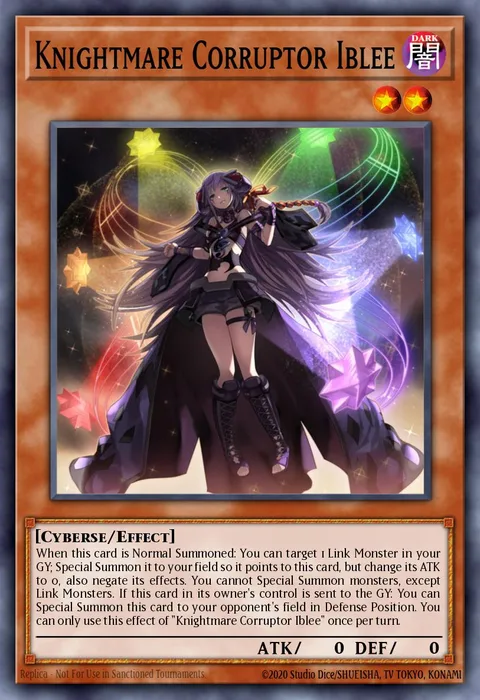 Knightmare Corruptor Iblee trading card