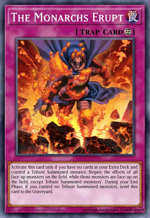 The Monarchs Erupt trading card