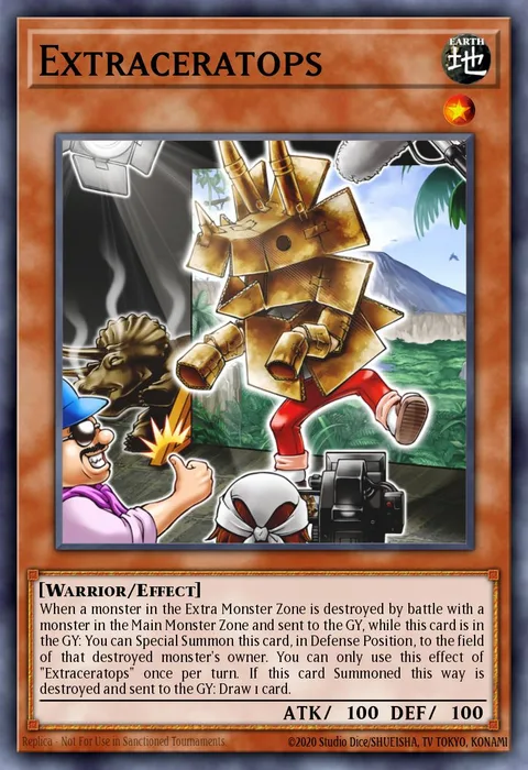 Extraceratops trading card
