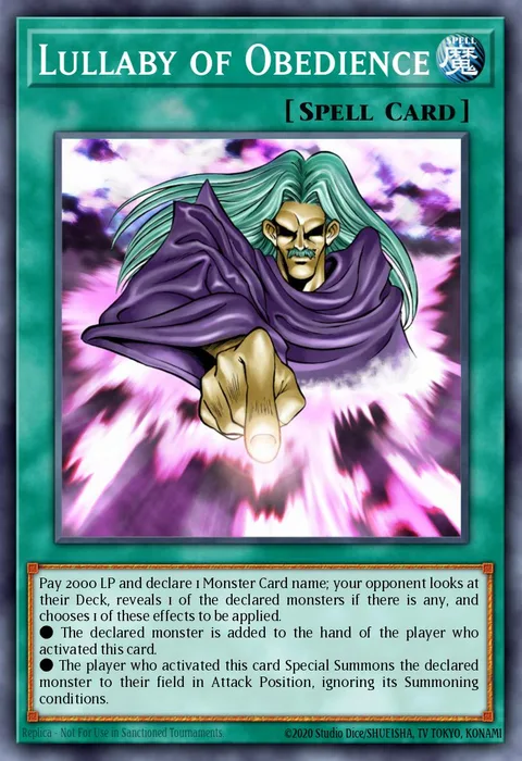 Lullaby of Obedience trading card