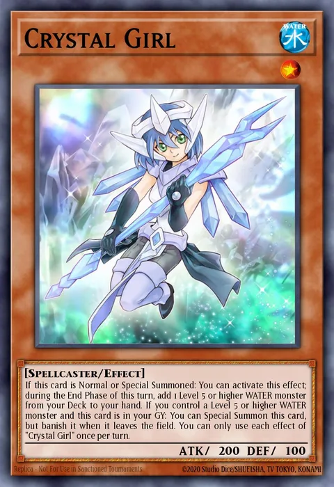 Crystal Girl trading card