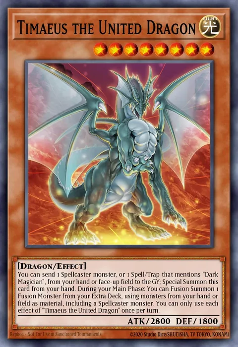 Timaeus the United Dragon trading card
