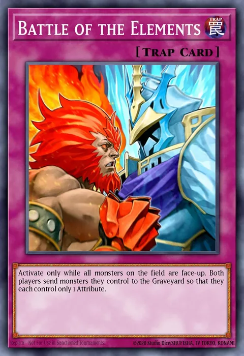 Battle of the Elements trading card