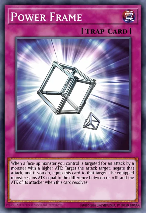 Power Frame trading card