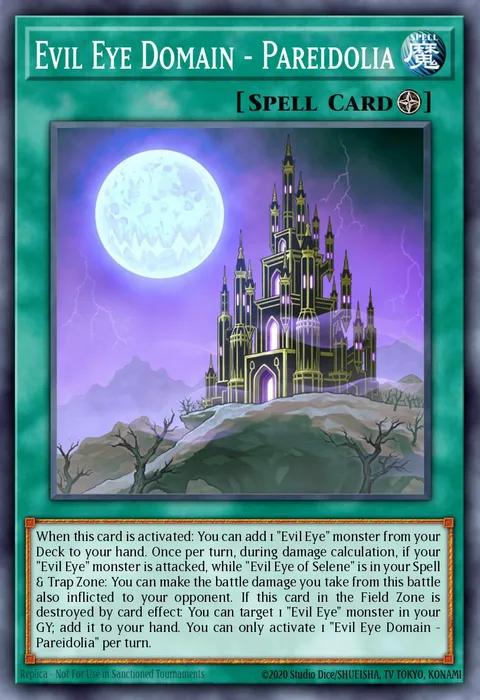 Evil Eye Domain - Pareidolia trading card