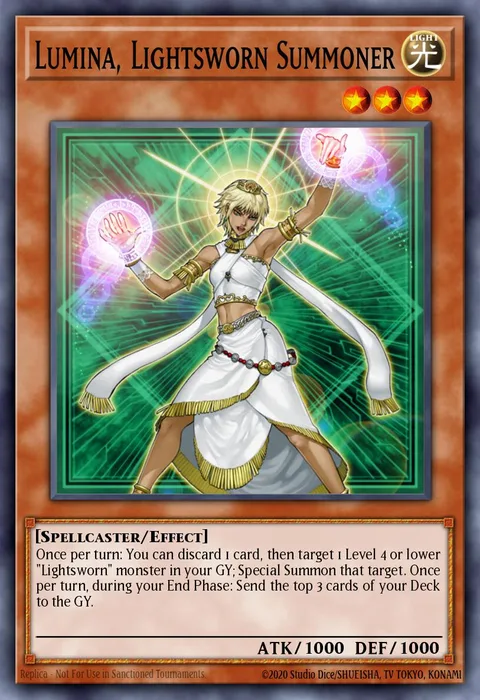 Lumina, Lightsworn Summoner trading card