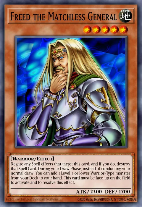 Freed the Matchless General trading card