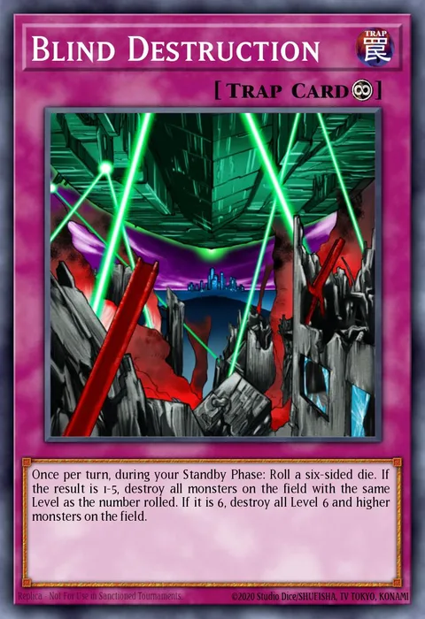 Blind Destruction trading card