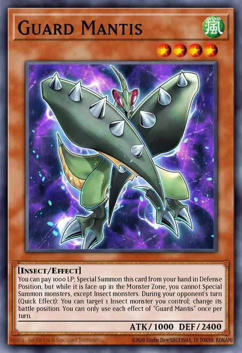 Guard Mantis trading card