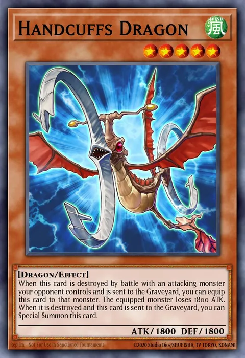 Handcuffs Dragon trading card
