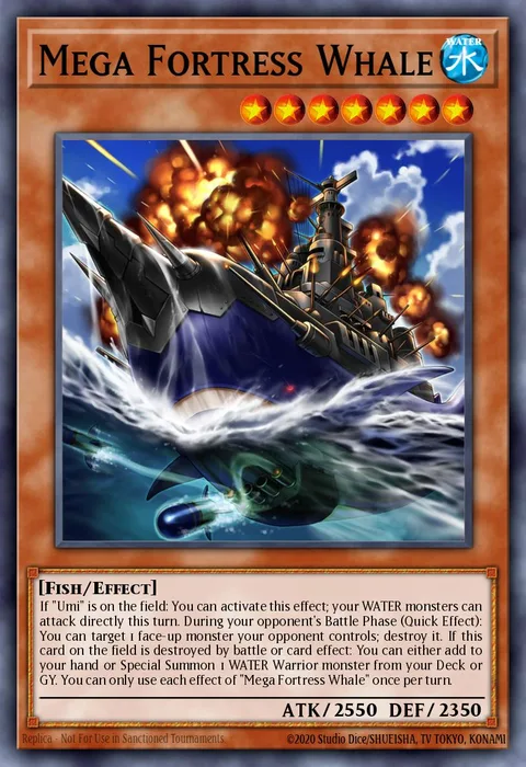 Mega Fortress Whale trading card