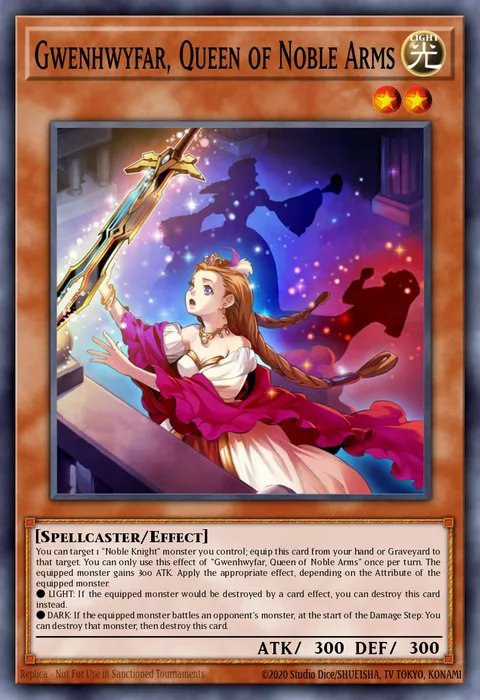 Gwenhwyfar, Queen of Noble Arms trading card