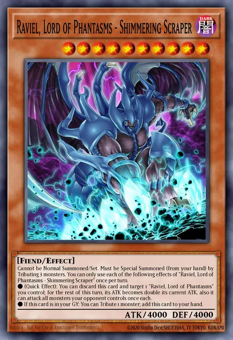 Raviel, Lord of Phantasms - Shimmering Scraper trading card
