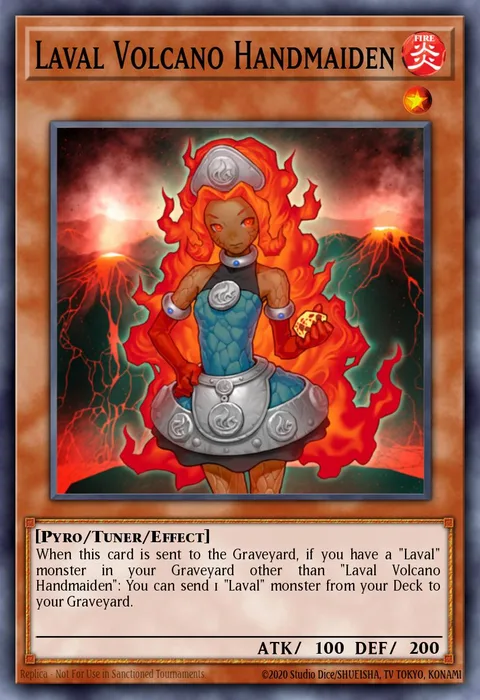 Laval Volcano Handmaiden trading card