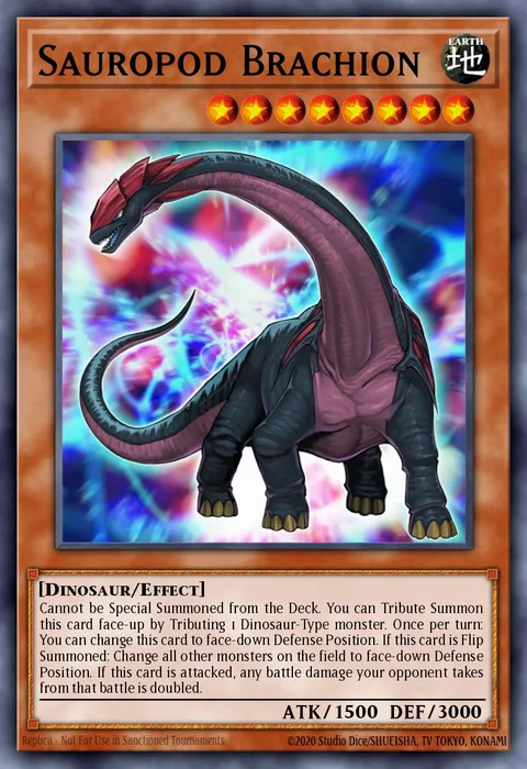 Sauropod Brachion trading card