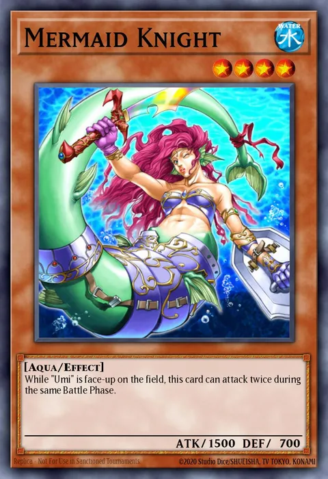Mermaid Knight trading card