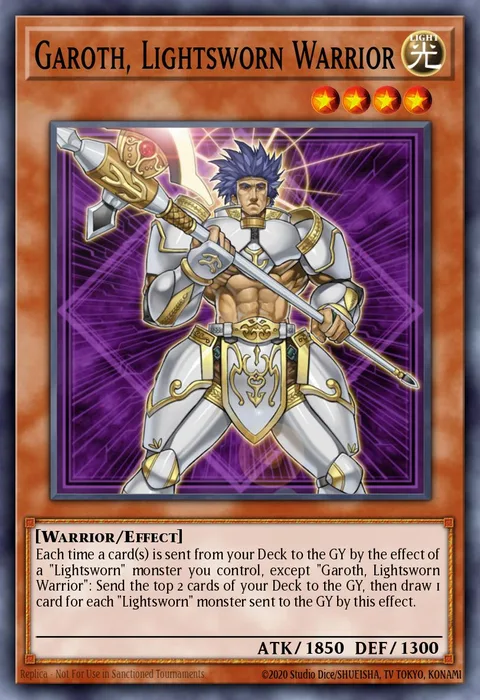 Garoth, Lightsworn Warrior trading card