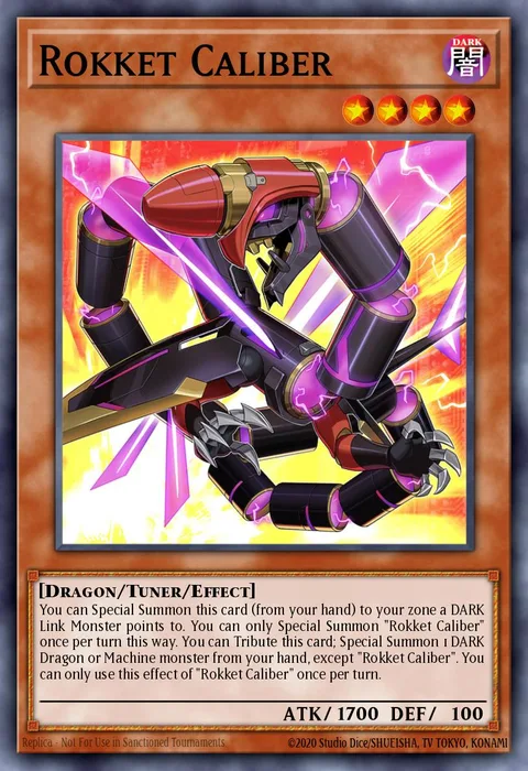 Rokket Caliber trading card