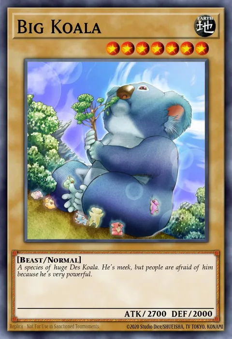 Big Koala trading card