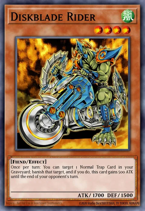 Diskblade Rider trading card