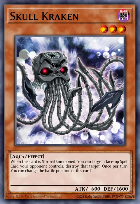 Skull Kraken trading card