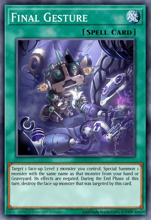 Final Gesture trading card