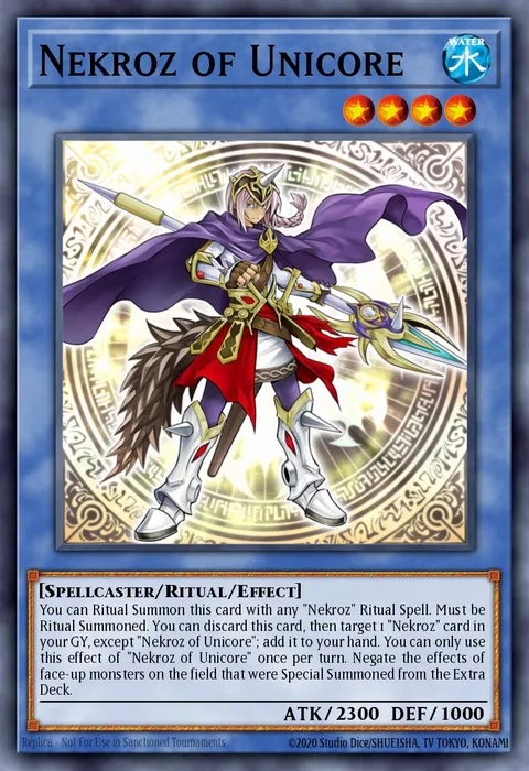 Nekroz of Unicore trading card