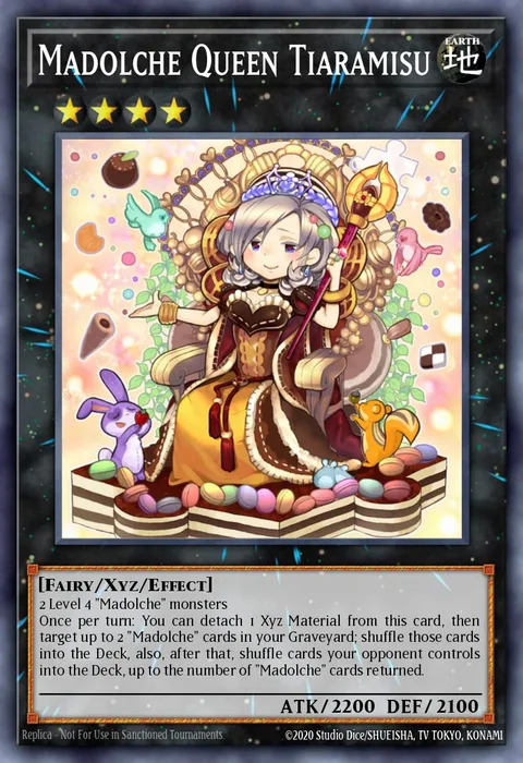 Madolche Queen Tiaramisu trading card