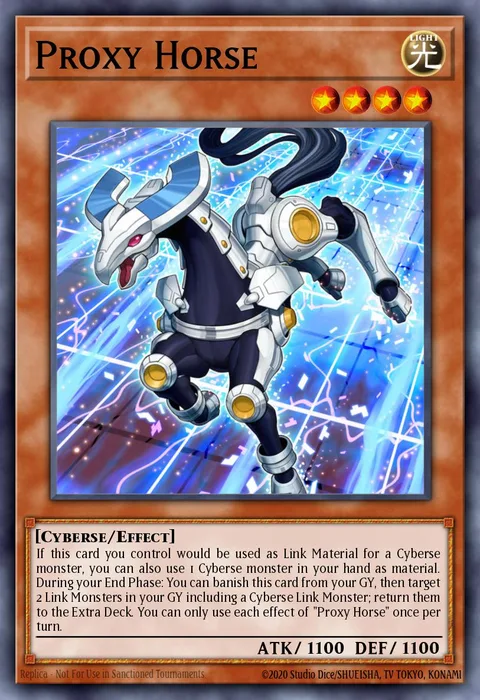 Proxy Horse trading card