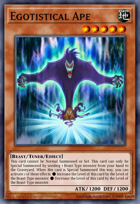 Egotistical Ape trading card