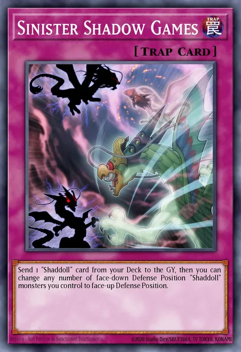 Sinister Shadow Games trading card