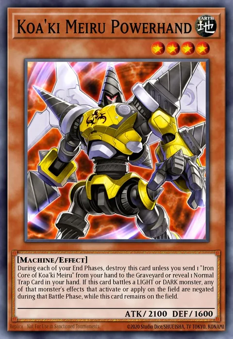 Koa'ki Meiru Powerhand trading card