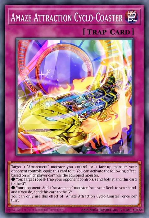 Amaze Attraction Cyclo-Coaster trading card