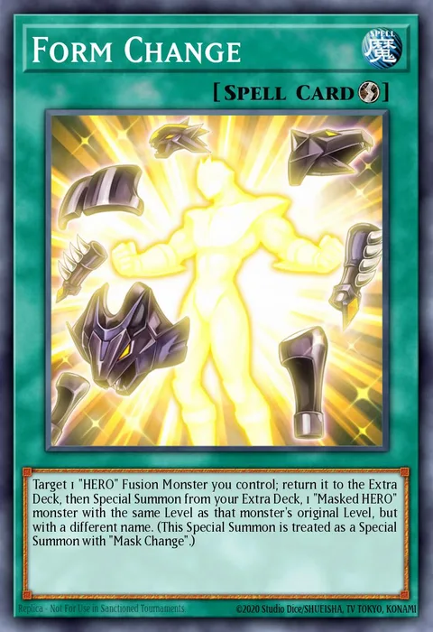 Form Change trading card