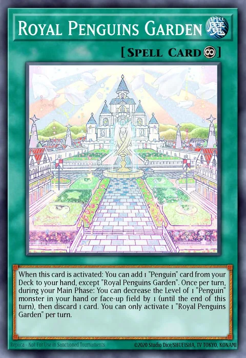 Royal Penguins Garden trading card