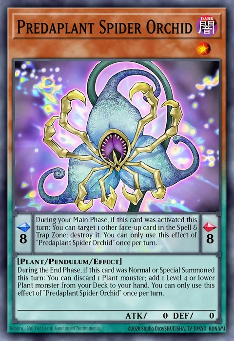 Predaplant Spider Orchid trading card