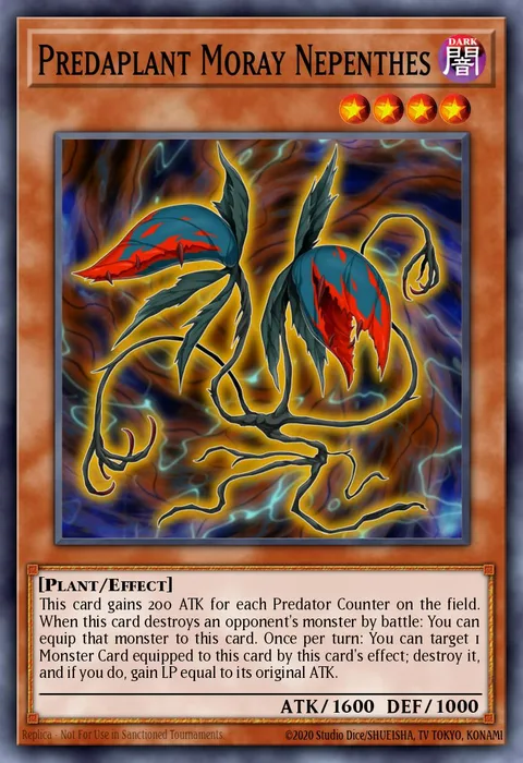 Predaplant Moray Nepenthes trading card