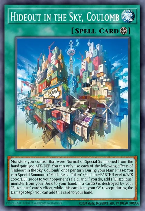 Hideout in the Sky, Coulomb trading card
