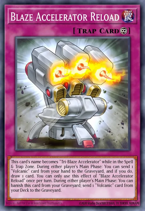 Blaze Accelerator Reload trading card