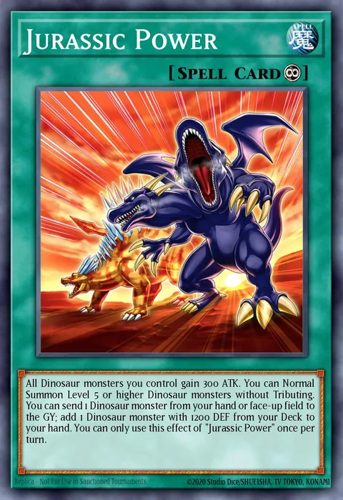 Jurassic Power trading card