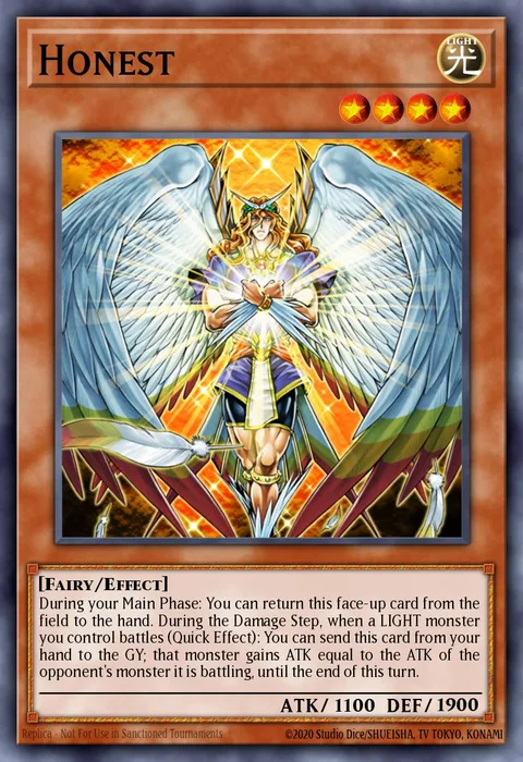 Honest trading card